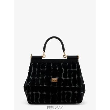 [N85]돌체앤가바나 BB6003 여성 토트백 쇼퍼백 탑핸들백 DOLCE GABBANA Sicily velv