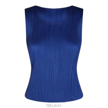 [S27]PLEATS PLEASE ISSEY MIYAKE PP68JK11172 여성 뷔스티에 민소매 티셔츠 