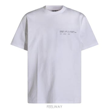 [S27]칼하트 I03722702XX 남성 티셔츠 긴팔티 반팔티 피케셔츠 폴로티 반팔 셔츠 WHITE COT