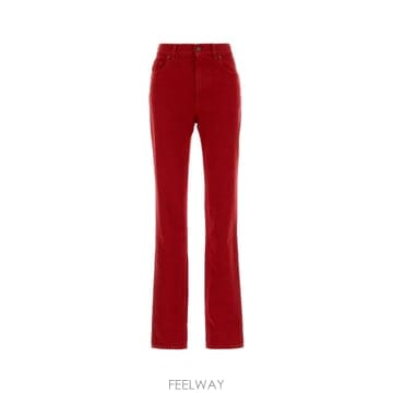 [X45]끌로에 CH26WDP21159 656 여성 데님 청바지 진 데님진 Red denim jeans