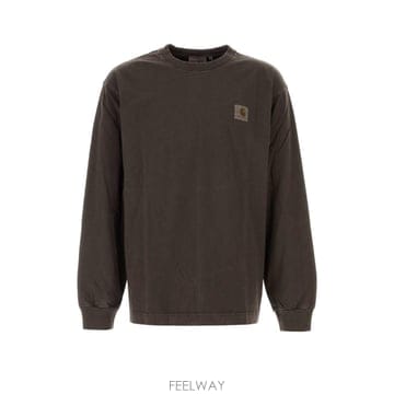 [X45]칼하트 I030779 47GD 남성 티셔츠 민소매 탑 Chocolate cotton L S Vist