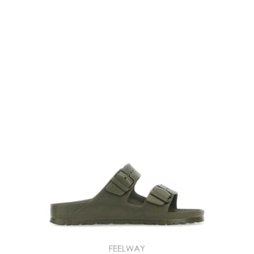 [X45]버켄스탁 1019152 KHAKI 여성 샌들 슬리퍼 샌들힐 플립플랍 샌들힐 Army green ru