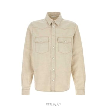 FENDI [X45]��� FLF002B1PJ F0QM0 ���� ���� ���� ���� ���� Sand denim shirt[X45]��� FLF002B1PJ F0QM0 ���� ���� ���� ���� ���� Sa