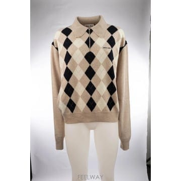 [W63]미우미우 MML08B6033 F0006 여성 스웨터 니트 가디건 MAGLIERIA