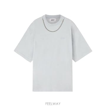 앰부시 앰부쉬 체인 장식 오가닉 코튼 티셔츠