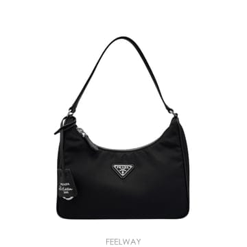 프라다 1NE204 리에디션 리나일론 블랙 호보백