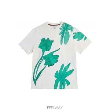 26SS 폴스미스 Botanical 프린트 T 셔츠 M1R919TVP566004 TP580895618