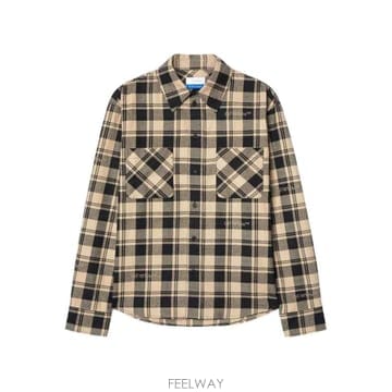 25SS Off 화이트 Checked Flannel 셔츠 OMGE030C99FAB0011900 TP57774