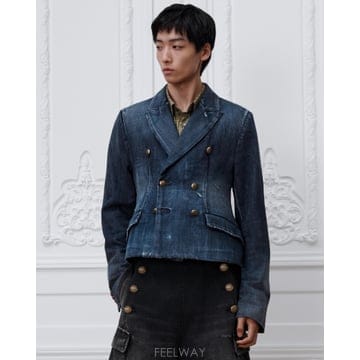 디올 크롭핏 바 재킷