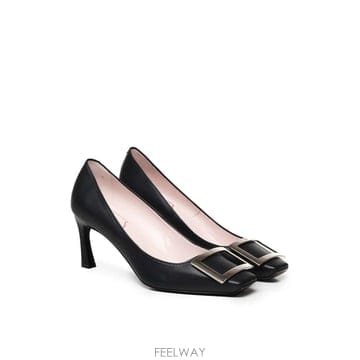 26FW 로저 비비에 Trompette Pumps In 레더 RVW40015280NK0B999 TP57749