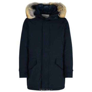 울리치 미드나이트 블루 폴라 하이 카라 퍼 파카