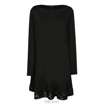 26FW 엠프리오 아르마니 Smooth fabric  와이드 컷  Crew 넥  Sequin detail o