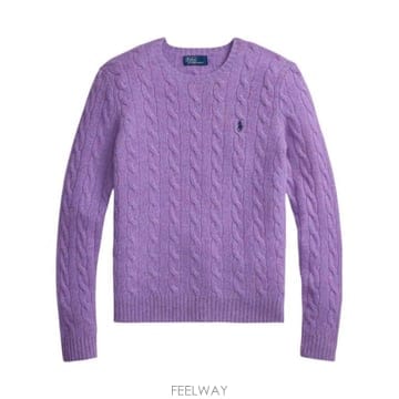 26FW 폴로 랄프 로렌 Purple 울 blend 스웨터 211971865502 TP580802754