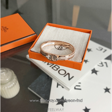 (국내배송) 에르메스 미니 클릭 샹달 팔찌 PM 로즈골드 마론글라쎄 H209000FO19