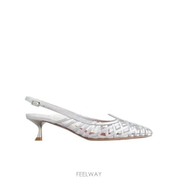 24SS 로저 비비에 로저 비비에 I 러브 Vivier 레더 슬링백 Pumps RVW54338590T0HB2