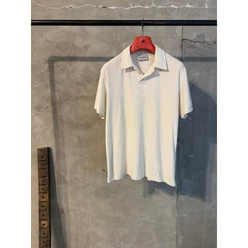 솔리드옴므 테리코튼 오픈칼라넥 티셔츠 100