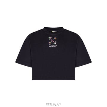 26SS Off 화이트 보이즈 T 셔츠 44GAA019S26J002001 TP573758976