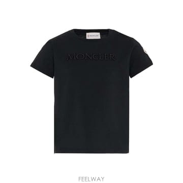 26SS Moncler T 셔츠 in cotone 베이직 Moncler 8C0000989AT9999 TP57