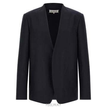 26FW 메종마르지엘라 Minimal 네이비 virgin 울 자켓 S50BN0554S47782524 TP58