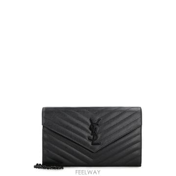 생로랑 블랙 Monogram 백 with chain 377828BOW081000 TP577893590