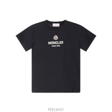 26FW Moncler 로고 프린트 코튼 T 셔츠 L29548C0001189AFV778 TP580897777