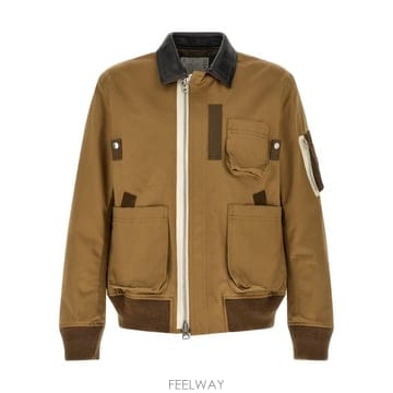 26FW Sacai 레더 collar blouson 2604031M642 TP579434636