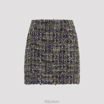 26FW 생로랑 미니 스커트 in tweed 876874Y3L805917 TP580774781