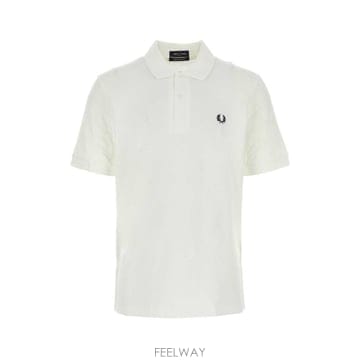 26SS 프레드 PERRY 화이트 piquet 폴로 셔츠 M3100 TP579237160