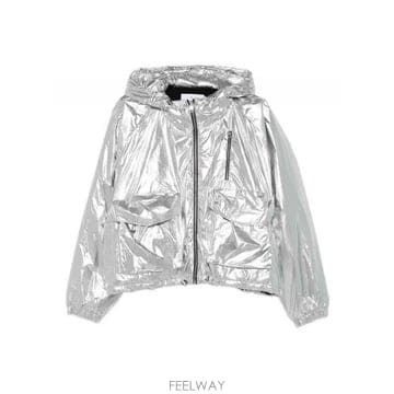 이로 GONIE 후드 자켓 실버