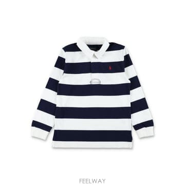 26SS 폴로 랄프 로렌 The Iconic 코튼 Rugby 셔츠 폴로 랄프 로렌 for kids 26P93