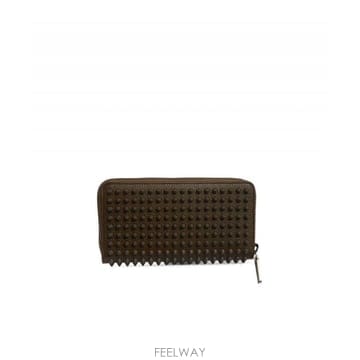 Christian Louboutin 22FW ũ����������� Portafogli Panettone ũ����������� in pelle e borchie22FW ũ����������� Portafogli Panettone ũ���������