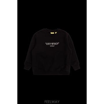 26FW Off 화이트 스웨트 셔츠 with 프린트 로고 44BBA001F26F003001 TP5811168