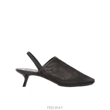 26SS 로에베 블랙 Petal 뮬 LLSP379X011100 TP579251345