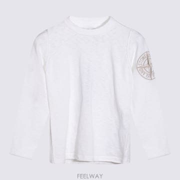25SS 스톤아일랜드 화이트 T 셔츠 In 코튼 K1S165100012S00B0V0001 TP57212220