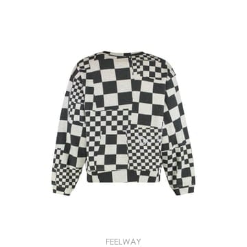 25FW 이알엘 코튼 크루 넥 스웨트 셔츠 이알엘08T023CHECKER TP579245480