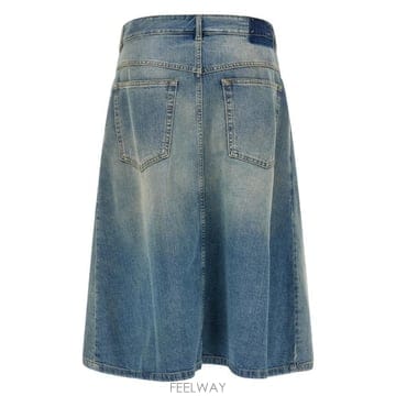 26FW 메종마르지엘라 Midi wrap 스커트 in 블루 데님 S51ME0066M30034962 TP580