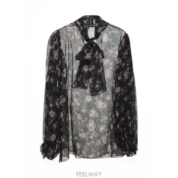 Dolce&Gabbana 26SS ��ü�ذ��ٳ� ���� ����콺 In ��ũ With Flower ����Ʈ F7BL0TIS10RHN5XQ T26SS ��ü�ذ��ٳ� ���� ����콺 In ��ũ With Flower ��