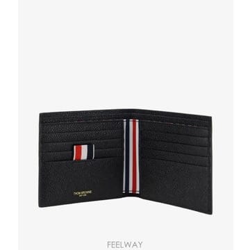 톰브라운 (국내배송) 페블 그레인 바이폴드 지갑 블랙 반지갑 MAW023A 00198 001