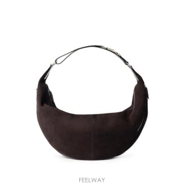 Lemaire large Quiver Clip bag in suede leather 12173473775880 TP725large Quiver Clip bag in suede leather 12173473775880 
