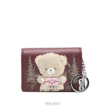 GANNI ���� Bou Teddy printed card holder 12188720627976 TP725369723���� Bou Teddy printed card holder 12188720627976 TP72