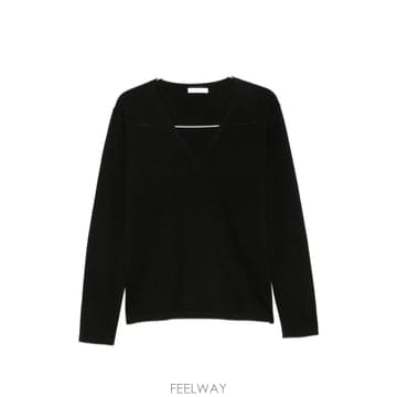 더 로우 V 넥 스웨터