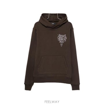아미리 라소 크리스탈 장식 후드티