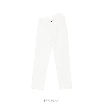 더 로우 스트레이트 레그 팬츠 블랙