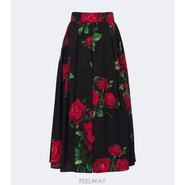 Dolce&Gabbana 26 FW ��ü�ذ��ٳ� �÷η� ��ư ���ø� �̵� ��ĿƮ TP58105099026 FW ��ü�ذ��ٳ� �÷η� ��ư ���ø� �̵� ��ĿƮ TP58