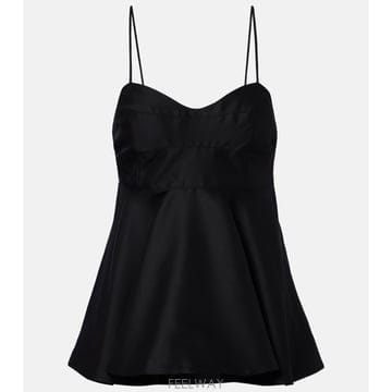 26 FW Rohe 페플럼 울 실크 뷔스티에 탑 TP581136817