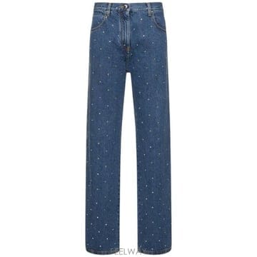 MACH & MACH 26 FW ���� ���� ���� Straight Jeans with Applications 77I YEM020 T26 FW ���� ���� ���� Straight Jeans with Applications 