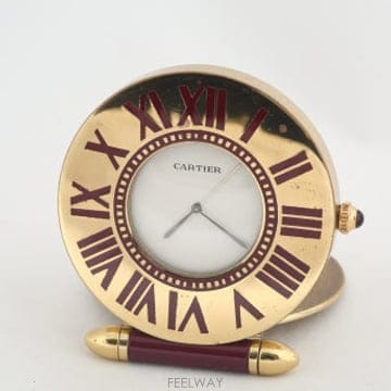 까르띠에 Cartier 21 테이블,휴대용,트래블 포켓 클락