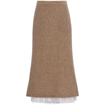 | Other Brand | 26 FW LUISA SPAGNOLI ���� Flared skirt with ruffled hem 83I U426 FW LUISA SPAGNOLI ���� Flared skirt with ruffled he
