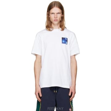 카사블랑카 화이트 메두사 스포티프 티셔츠 M AW26 JTS 001 10 TP876892810