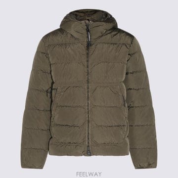 26FW C P  Company chrome r 그린 polyamide 다운 자켓 21CMOW011A0059